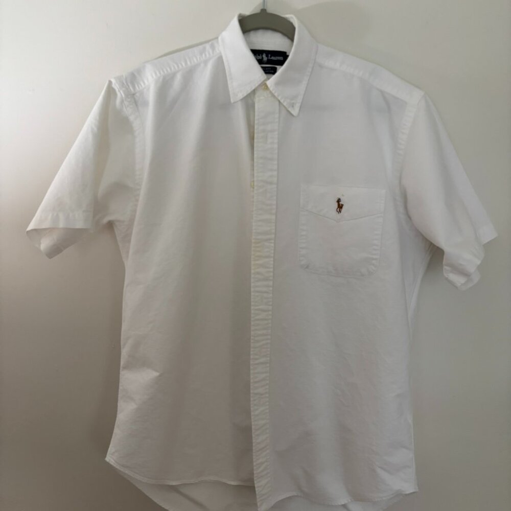 Men's Polo Ralph Lauren Short Sleeve Oxford Shirt - Size M